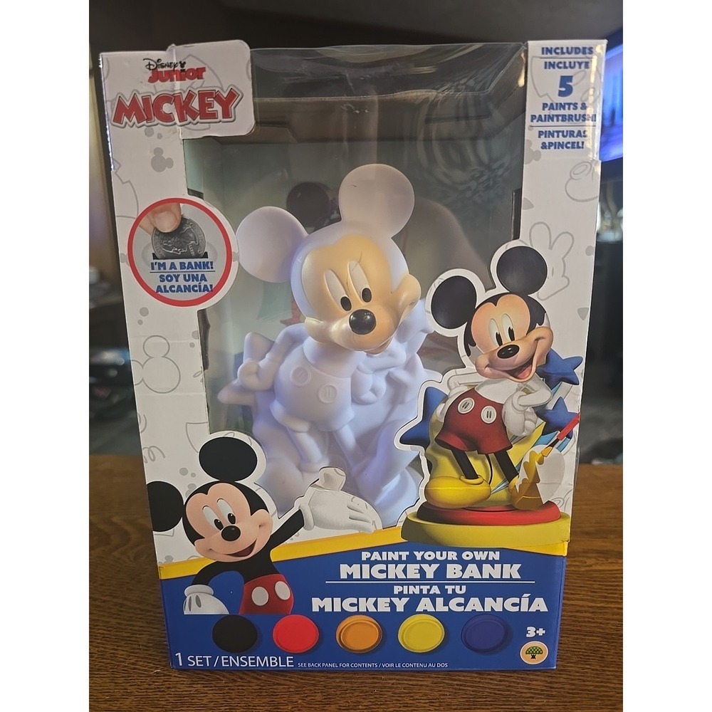 Disney Junior Mickey Mouse Paint Your Own Bank